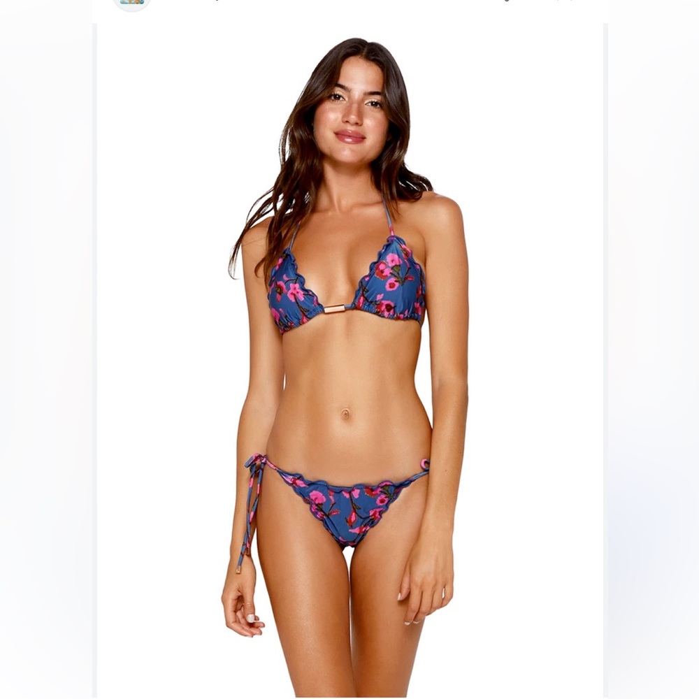 VIX Fiore ripple tie bikini set M